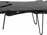 Obývací stolek ASPEN s dřevěnou deskou 