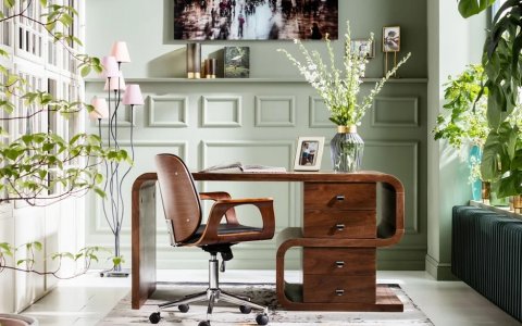 Luxusní psací stůl SOFT SNAKE KARE